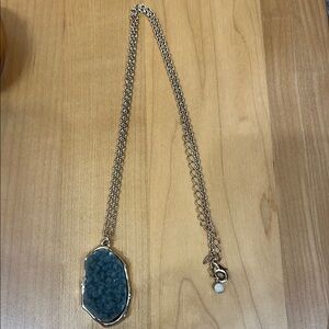 BOGO FREE • Gold and Gray Pendant Necklace